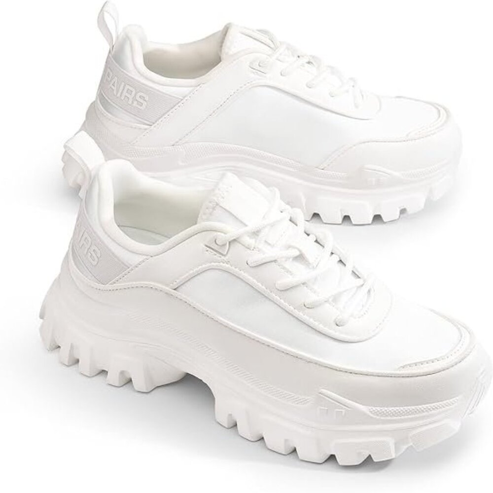 DREAM PAIRS Women Platform Chunky Fashion Sneakers Walking Sport Casual Work Ten
